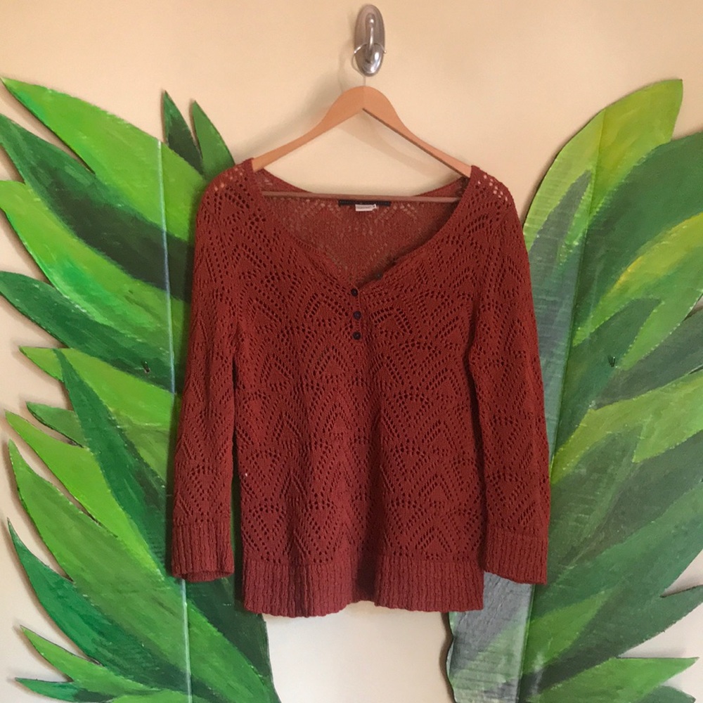 Peruvian Connection crocheted sweater